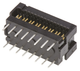 Złącze IDC 16-pinowe 2-rzędowe raster: 2.54mm Męski Montaż na kablu TE Connectivity