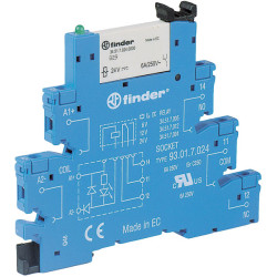 Finder 38.51.0.012.5060 Interface Relay Module 12VAC/DC 6A SPCO Screw Terminals