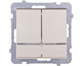 SONATA Łącznik świecznikowy z podświetleniem szampański złoty ŁP-2RS/m/39