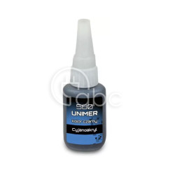 Klej cyjanoakrylowy do gumy metali tworzyw średnio-gęsty 500-1000 cPs Unimer 580