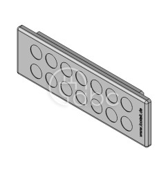 Przepust kablowy niedzielony KEL-DP 24, na 14 przewodów, 43522