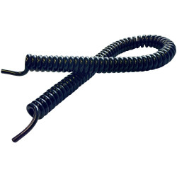BKL 1506215 Spiral Cable Li12Y11Y 400/1600mm 6x0.50mm&#xB2; Black 1pc