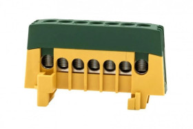 Listwa ochronna ZPI 7-modułowa (7x16mm2) IP20 AL/CU - żółto/zielona