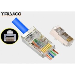 Wtyk RJ45 kat.6 przelotowy; Talvico