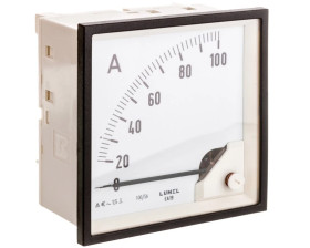 Amperomierz analogowy 96x96 N IP50 E416 100A 100/5 pozycja pracy C3 K=90 st. bez atestu KJ EA19N E41600000000