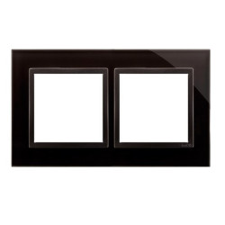 SIMON54 zastygła lawa szkło DRN2/73 Ramka 2-kr.