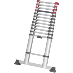Hailo 7113-131 T80 FLEXLINE Aluminium Telescopic Ladder 4.5m Silver