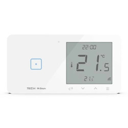 SINUM WSR-01m L Regulator pokojowy + włącznik jednopolowy lewy kolor biały