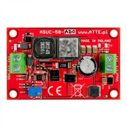 Przetwornica podnosząca napięcie z regulacją 12...48V Vin 10...30VDC, Vout 12...48VDC, Pout 50W, moduł do zabudowy
