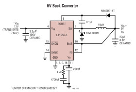 High Voltage, 1.5A, 500kHz Step-Down Switching Regulators