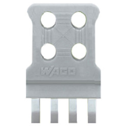 WAGO 769-412 Strain Relief Snap-on 4-5-pole for Conn. &amp; Cage Clamp Grey