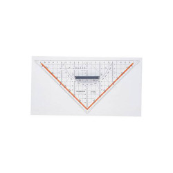 Rumold 1054 Triangle Transparent 25 cm Hypotenuse