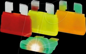 340.227 Car fuse, standard, 32 V, 10 A, LED, red