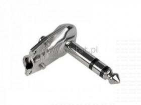 Jack 6,3 WTYK stereo metal kątowy; gitarowy