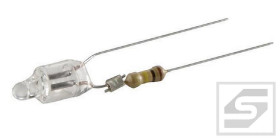 Neonówka z rezystorem 230V fi6x12mm NHO.3-902/230V;do lutowania;15000h;