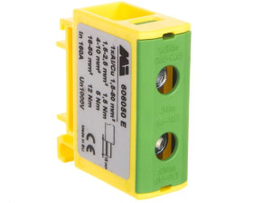 Złączka szynowa 1-torowa 1,5-50mm2 żółto-zielona EURO OTL 50 1xAl/Cu 606050E