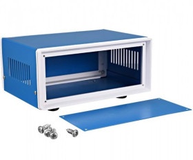 OBUDOWA METALOWA NIEBIESKA OBM05 200X165