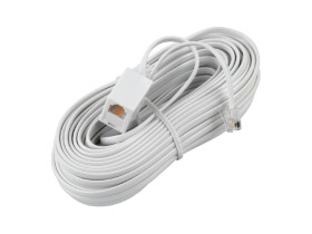 Przedłużacz telefoniczny wtyk-gniazdo 5m biały
