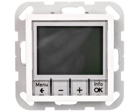 Berker B.1/B.3/B.7 Glas Regulator temperatury 230V 1,2W 5-30C śnieżnobiały 20441909