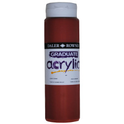 Daler Rowney 123500201 Graduate Acrylic Paint 500ml Burnt Sienna