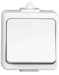 JANTAR-bis Przycisk zwierny /dzwonek/ n/t IP44 biały WNT-7J-b