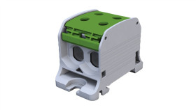 Złączka Szynowa Gwintowa Al/Cu Stb 50-2 (87320) Simblock Zielony 81002005