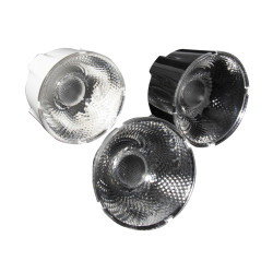 Soczewka LED Eliptyczny, kąt widzenia 15 ° Bezbarwny Metakrylan polimetylu (PMMA) Okrągły, Ledil, seria: Yasmeen 50