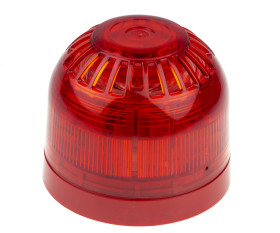 Zestaw sygnalizatorów akustycznych i lamp sygnalizacyjnych 17→ 60 V DC Czerwony DC IP21 106dB