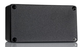 Obudowa Aluminium odlewane szerokość zew. 66 mm długość zew. 121,1 mm wys. zew. 40 mm Hammond IP54 Czarny