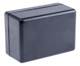 Obudowa Tworzywo ABS odporne na ogień szerokość zew. 56 mm długość zew. 81 mm wys. zew. 28 mm Hammond IP54 Czarny