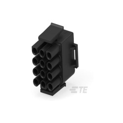 TE Connectivity 1-480708-9 P&amp;S Plug Connector 12 Positions Black Shrouded Female