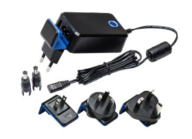 Adapter AC/DC Uwy 6V dc Iwy 2A Wymienne 12W typ wtyczki: Australia, Francuski, Wielka Brytania, USA