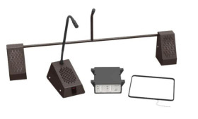 Zestaw interkomowy typu Bridge, z pętlą indukcyjną, czarny, STS-K001L-B