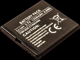 14143 Smartphone battery for Nokia devices, Li-Ion, 1250 mAh
