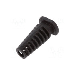 Odgiętka PVC fi-4mm L-25mm czarna / FIX-4.0X25-PRO