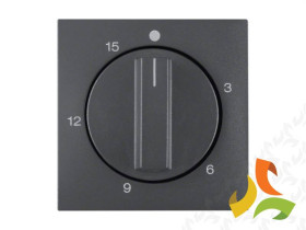BERKER B.KWADRAT Płytka czołowa z pokrętłem do mechanicznego wyłącznika czasowego 0-15min antracyt mat 16321606 HAGER