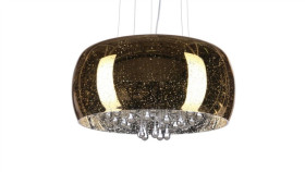 Lampa Wisząca Na Listwie Estela Na E27, Czarno-Szare Klosze K-5173 Kaja Lighting