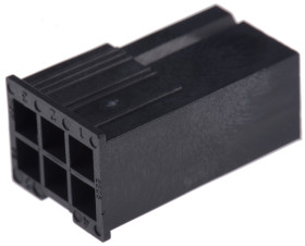 Obudowa złącza 6-pinowe 2-rzędowe raster: 4.2mm Molex Męski Montaż na kablu Mini-Fit Jr Zacisk męski 5558