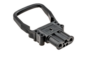 Złącze przemysłowe - zasilające 160A Gniazdo 150 V 2P Rema Czarny Montaż w obudowie