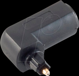 BS69056 TOSLINK adapter, socket to socket, angled