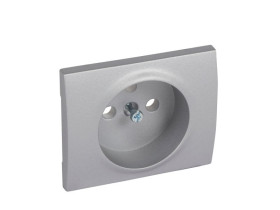 SISTENA LIFE Plakietka Metalic gniazda pojedyncze 2p+z 771327 LEGRAND