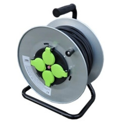 Przedłużacz bębnowy 20m OW3*2,5 4x230V IP44 T bęben metalowy z rączką / E9131Q48223M