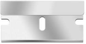 Steel back blades, one sided, 100 pieces, BL 39 mm, BW 20 mm, IND001A