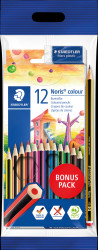 61 SET6 Noris Club coloured pencils, 12 colours, eraser, pencil