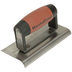 Marshalltown M176D Cement Edger Curved &amp; Straight End DuraSoft Handle 6 x 3in