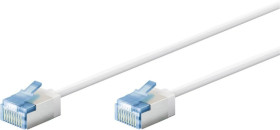 Patchcord kat.6a-0100 U/FTP SLIM LSZH-TPE biały /1m/ 74332