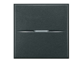 AXOLUTE Wyłącznik zwierny przycisk jednobiegunowy NO 10A (zaciski automatyczne) 2 modułowy AXIAL antracyt HS4005M2AN LEGRAND