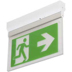 B-SAFETY BR599030 L-LUX STANDARD ECO LED Emergency Sign Wall/Ceiling Mount