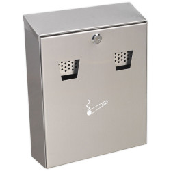 Sealey RCB02 Cigarette Bin Wall Mounting Stainless Steel
