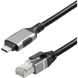 Maxtrack C541-1,5L USB-C RJ45 Adapter cable CAT 6 Black 1.50 m